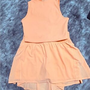 SPANX Peach Active Tank Top and Skort set -M/M (Fits like a small)Spanx sizing.